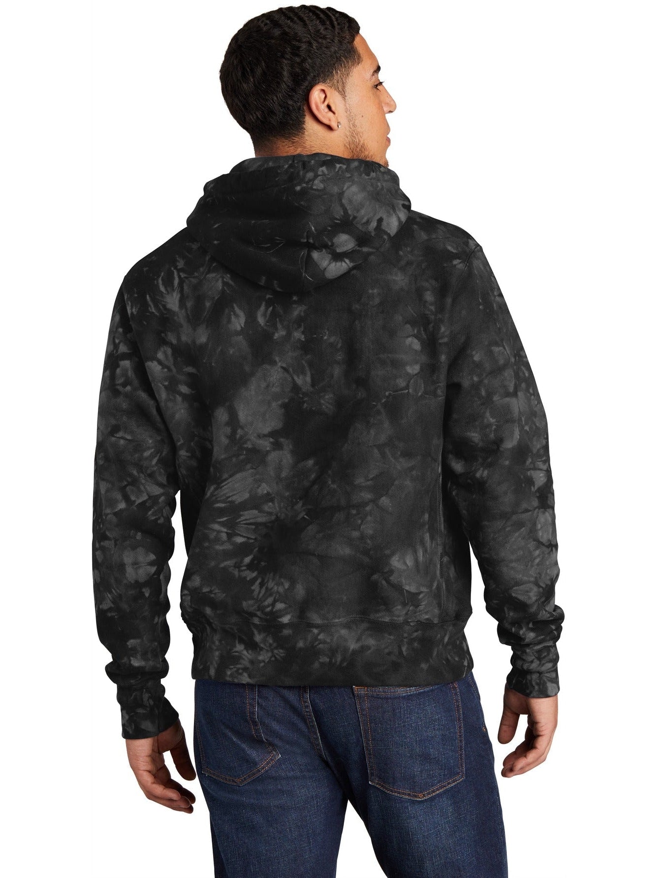 no-logo Champion Reverse Weave Scrunch-Dye Tie-Dye Hooded Sweatshirt-Regular-Champion-Thread Logic