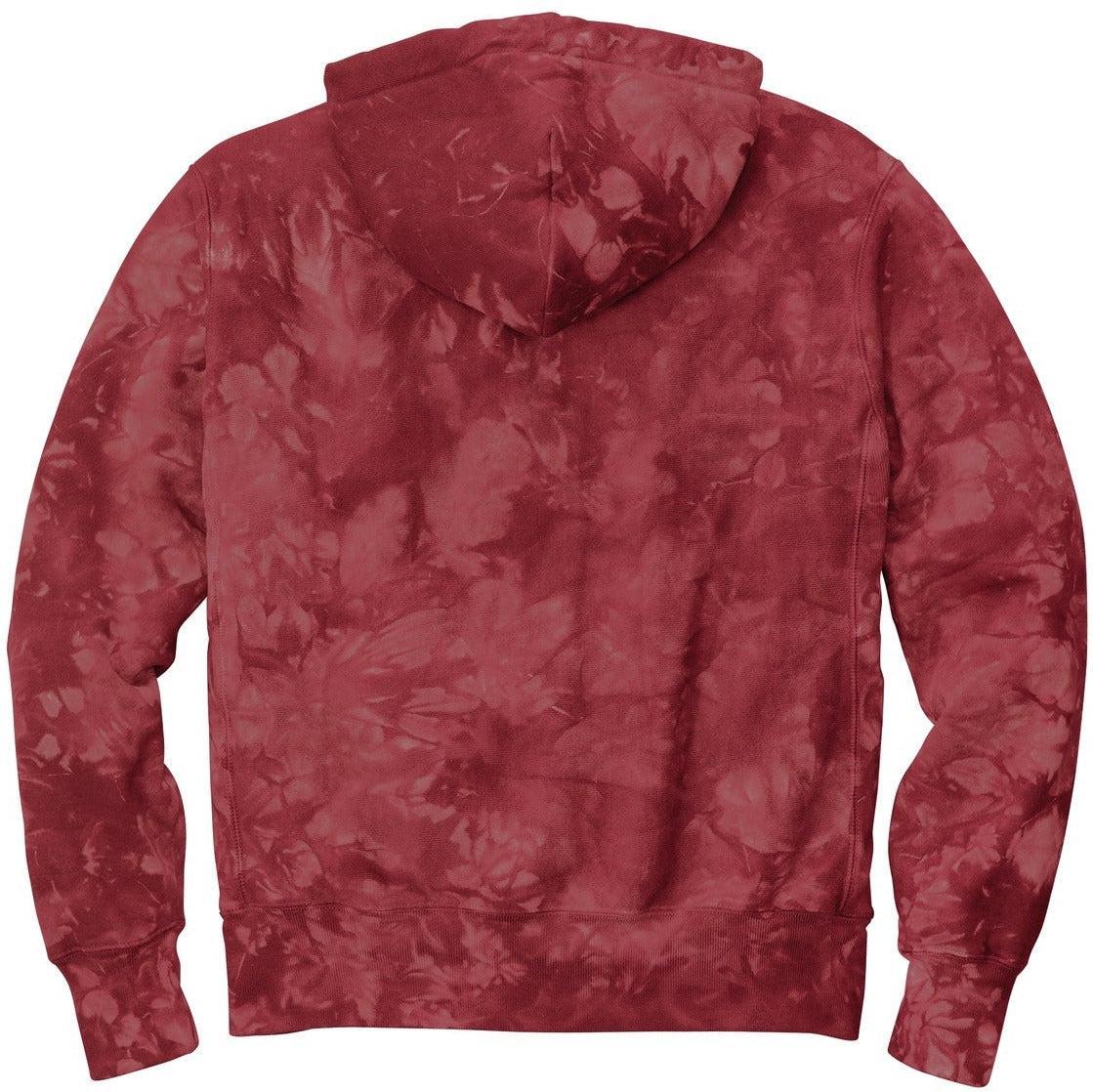 no-logo Champion Reverse Weave Scrunch-Dye Tie-Dye Hooded Sweatshirt-Regular-Champion-Thread Logic