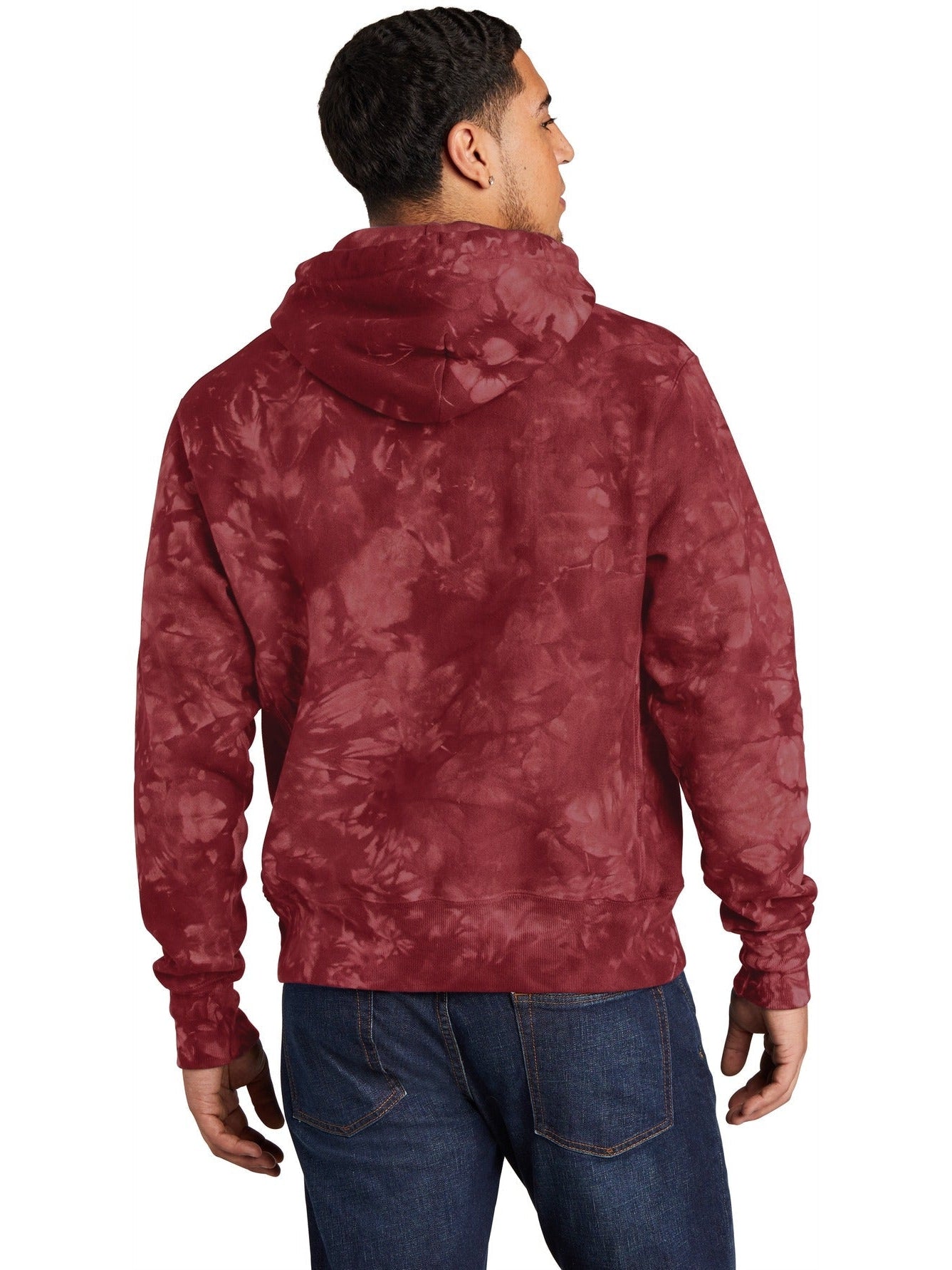 no-logo Champion Reverse Weave Scrunch-Dye Tie-Dye Hooded Sweatshirt-Regular-Champion-Thread Logic