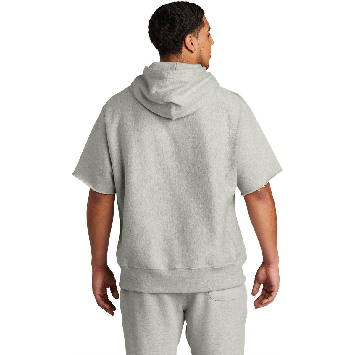 no-logo Champion Reverse Weave Short Sleeve Hooded Sweatshirt-Regular-Champion-Thread Logic