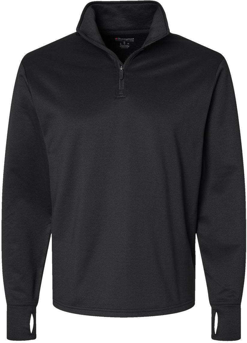 Champion Sport Quarter-Zip Pullover-Apparel-Champion-Black-S-Thread Logic