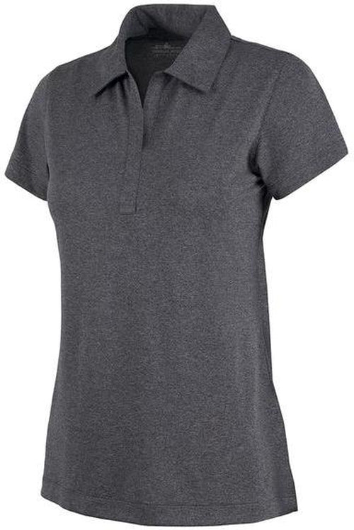 no-logo Charles River Ladies Heathered Polo-Ladies Polos-Charles River-Graphite Heather-S-Thread Logic
