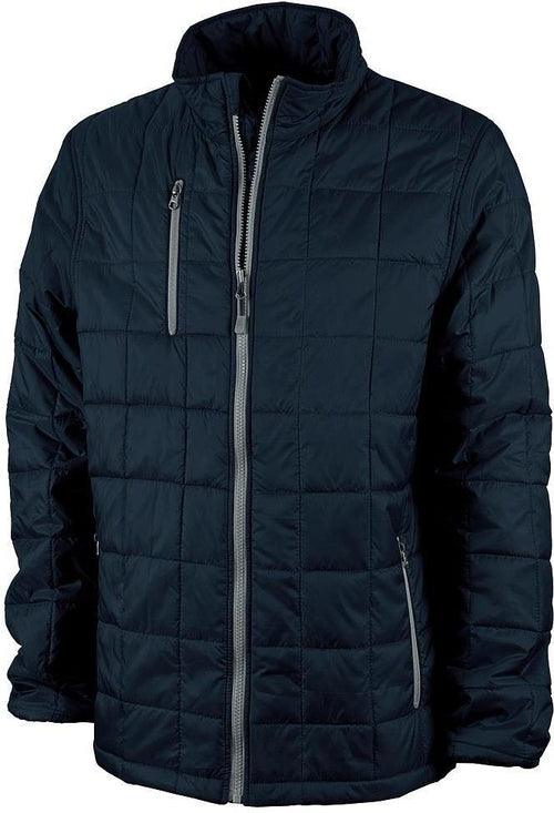 no-logo Charles River Lithium Quilted Jacket-Men's Jackets-Charles River-Navy/Grey-S-Thread Logic