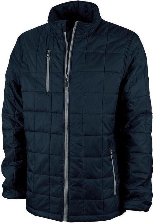 no-logo Charles River Lithium Quilted Jacket-Men's Jackets-Charles River-Navy/Grey-S-Thread Logic