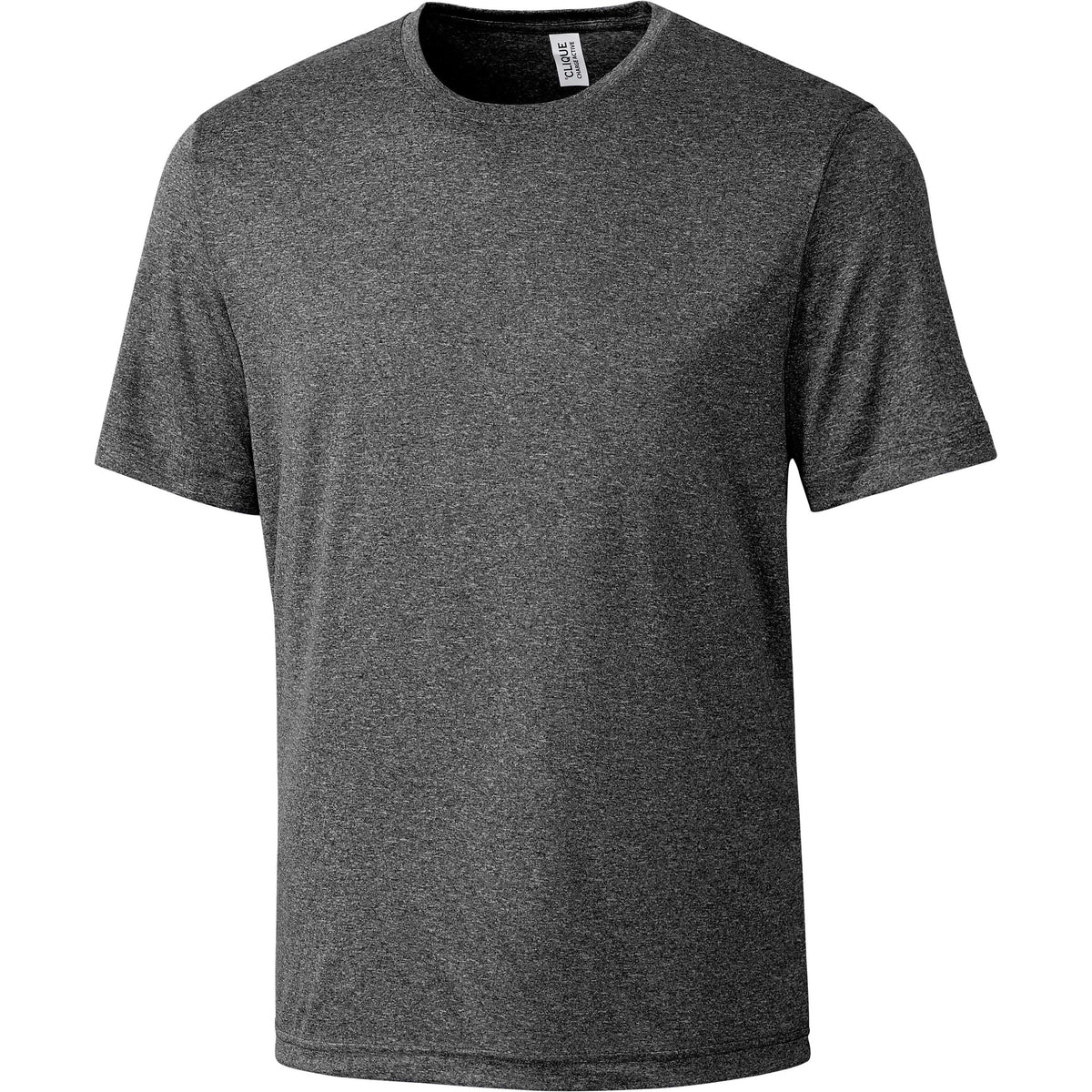 no-logo Clique Charge Active Tee-Polos-Clique-Black Heather-S-Thread Logic