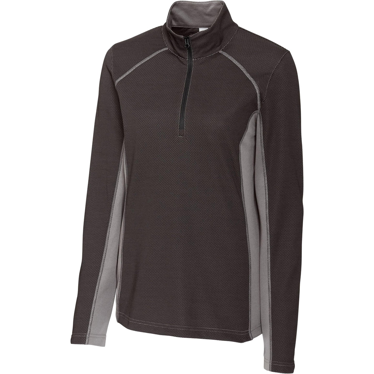 no-logo Clique Women's Ice Colorblock Half Zip-Quarter Zips-Clique-Black-XS-Thread Logic