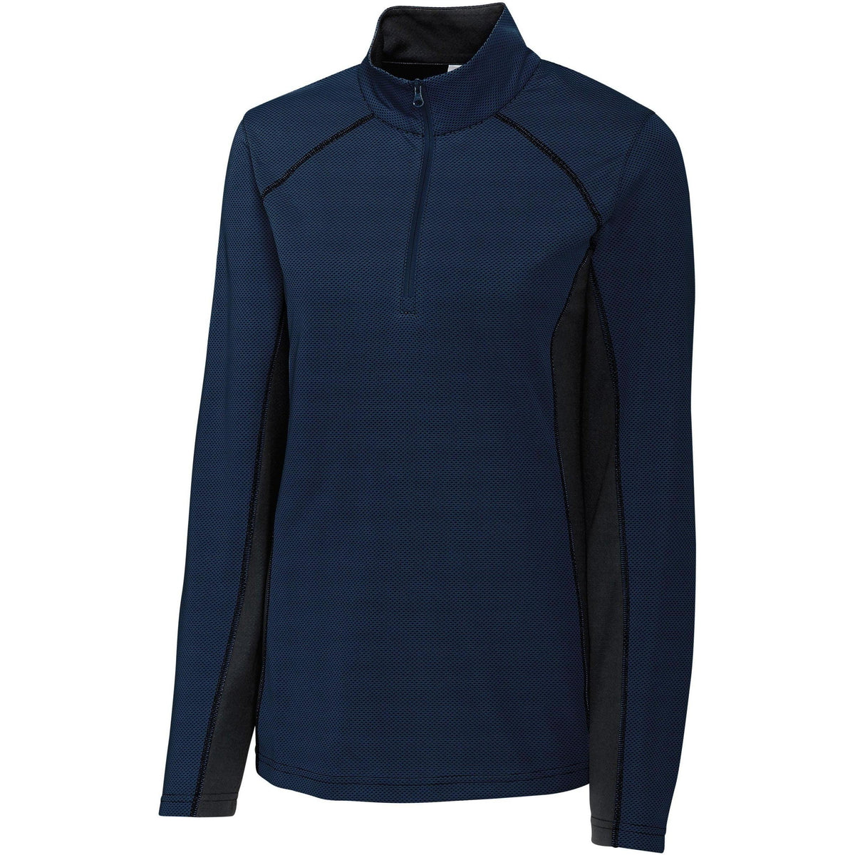 no-logo Clique Women's Ice Colorblock Half Zip-Quarter Zips-Clique-Dark Navy-XS-Thread Logic