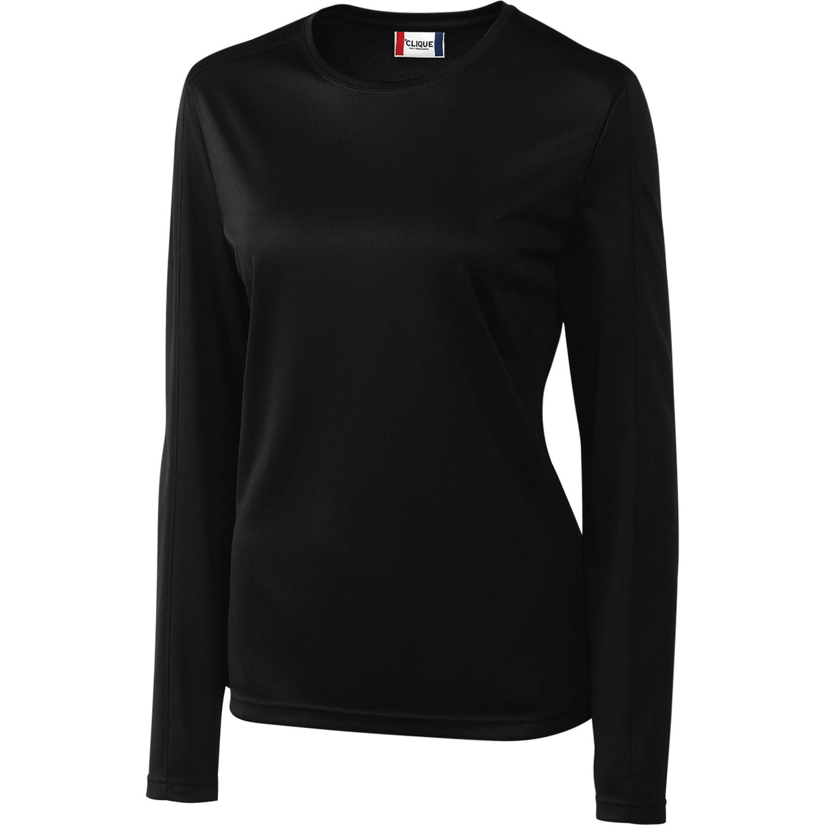 no-logo Clique Women's Long Sleeve Ice Tee-Polos-Clique-Black-S-Thread Logic
