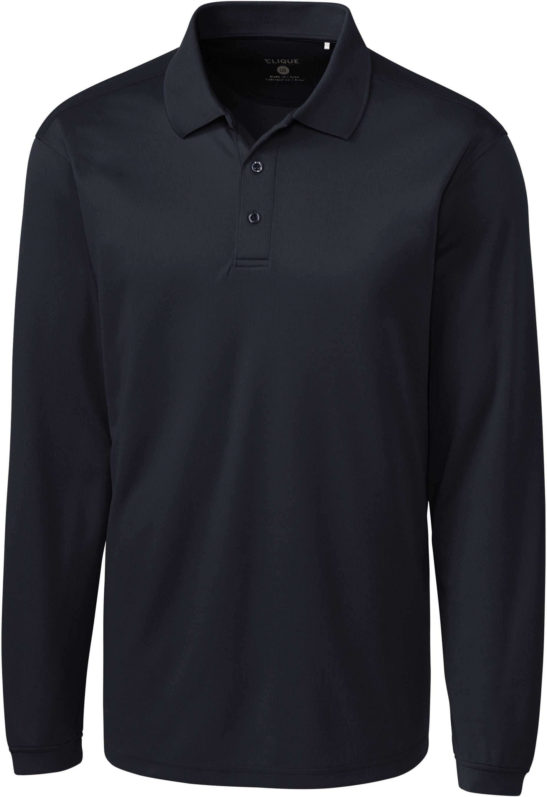 OUTLET-Clique Long Sleeve Ice Pique Polo