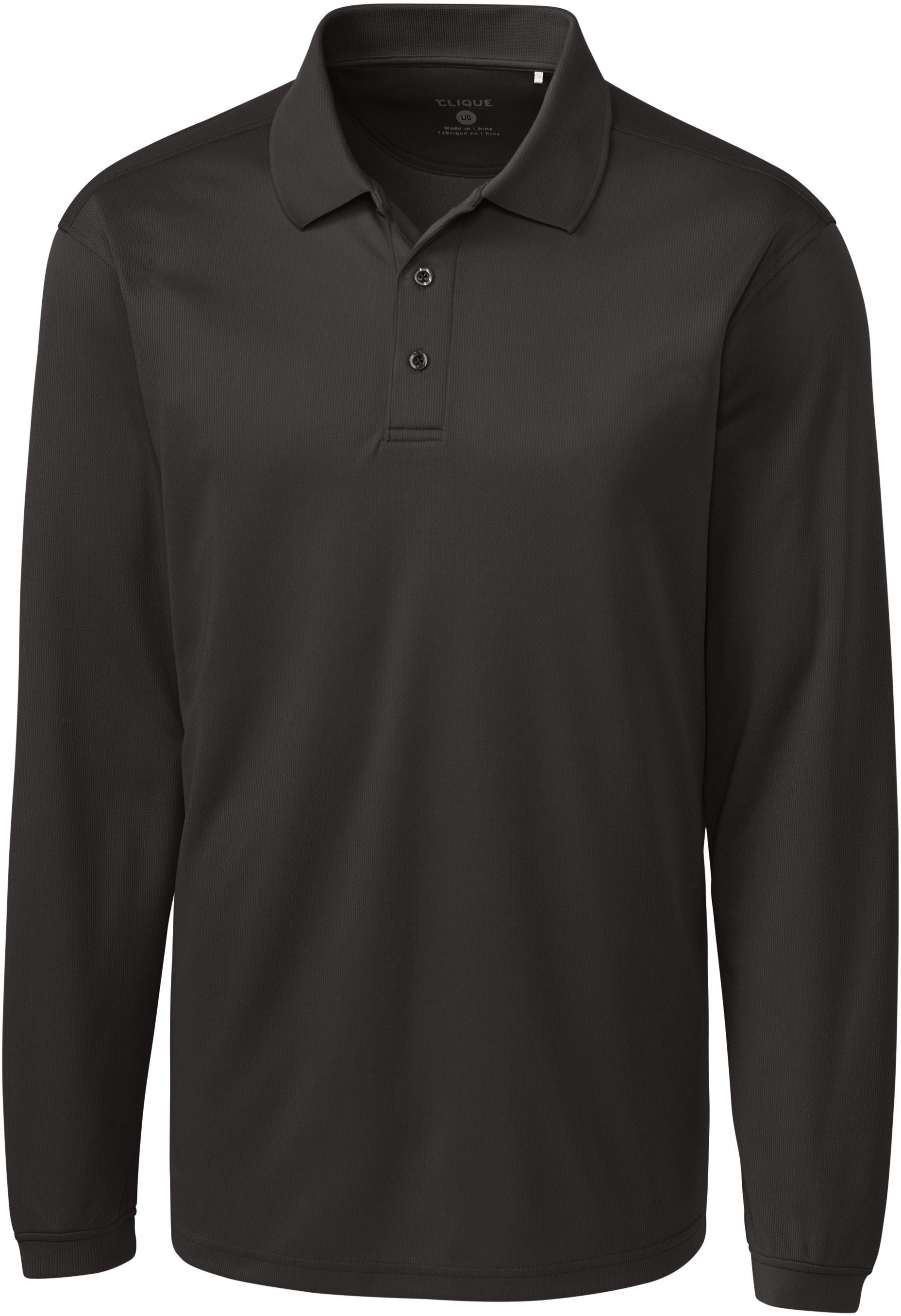 OUTLET-Clique Long Sleeve Ice Pique Polo