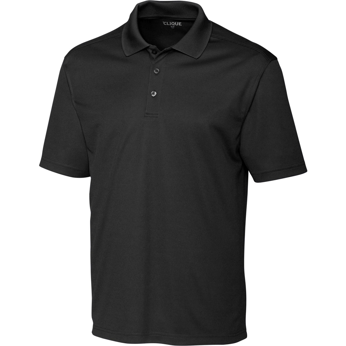 no-logo Clique Spin Pique Polo-Men's Polos-Clique-Black-S-Thread Logic