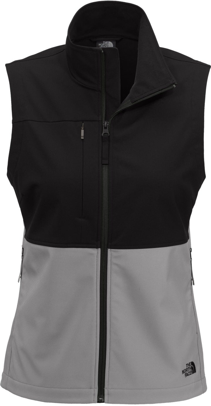 no-logo Closeout - The North Face Ladies Castle Rock Soft Shell Vest-Discontinued-The North Face-Mid Grey-S-Thread Logic