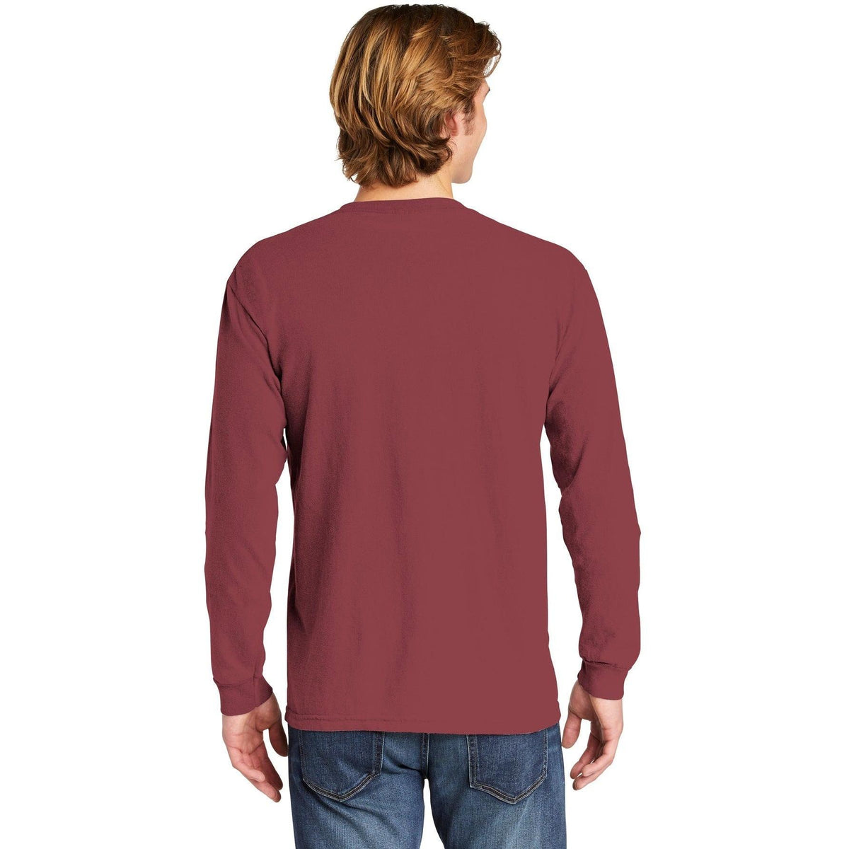 no-logo Comfort Colors Heavyweight Ring Spun Long Sleeve Pocket Tee-Regular-Comfort Colors-Thread Logic