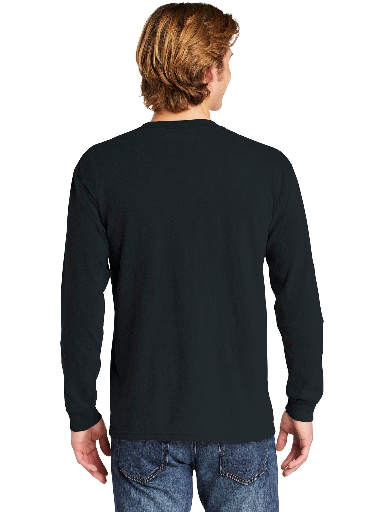 no-logo Comfort Colors Heavyweight Ring Spun Long Sleeve Pocket Tee-Regular-Comfort Colors-Thread Logic