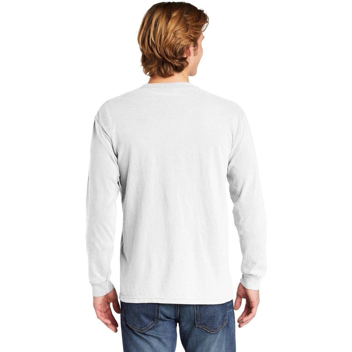 no-logo Comfort Colors Heavyweight Ring Spun Long Sleeve Pocket Tee-Regular-Comfort Colors-Thread Logic