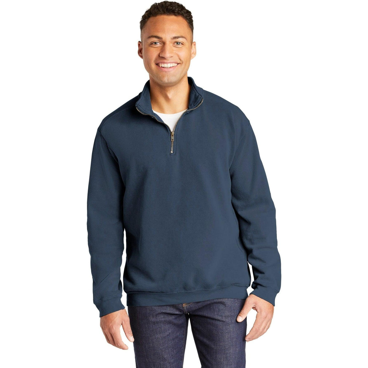 no-logo Comfort Colors Ring Spun 1/4-Zip Sweatshirt-Regular-Comfort Colors-Thread Logic