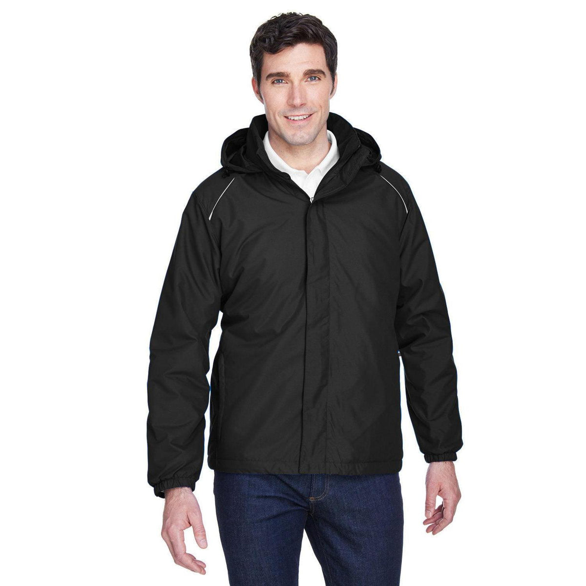 no-logo Core 365 Brisk Insulated Jacket-Men's Jackets-CORE365-Black-S-Thread Logic