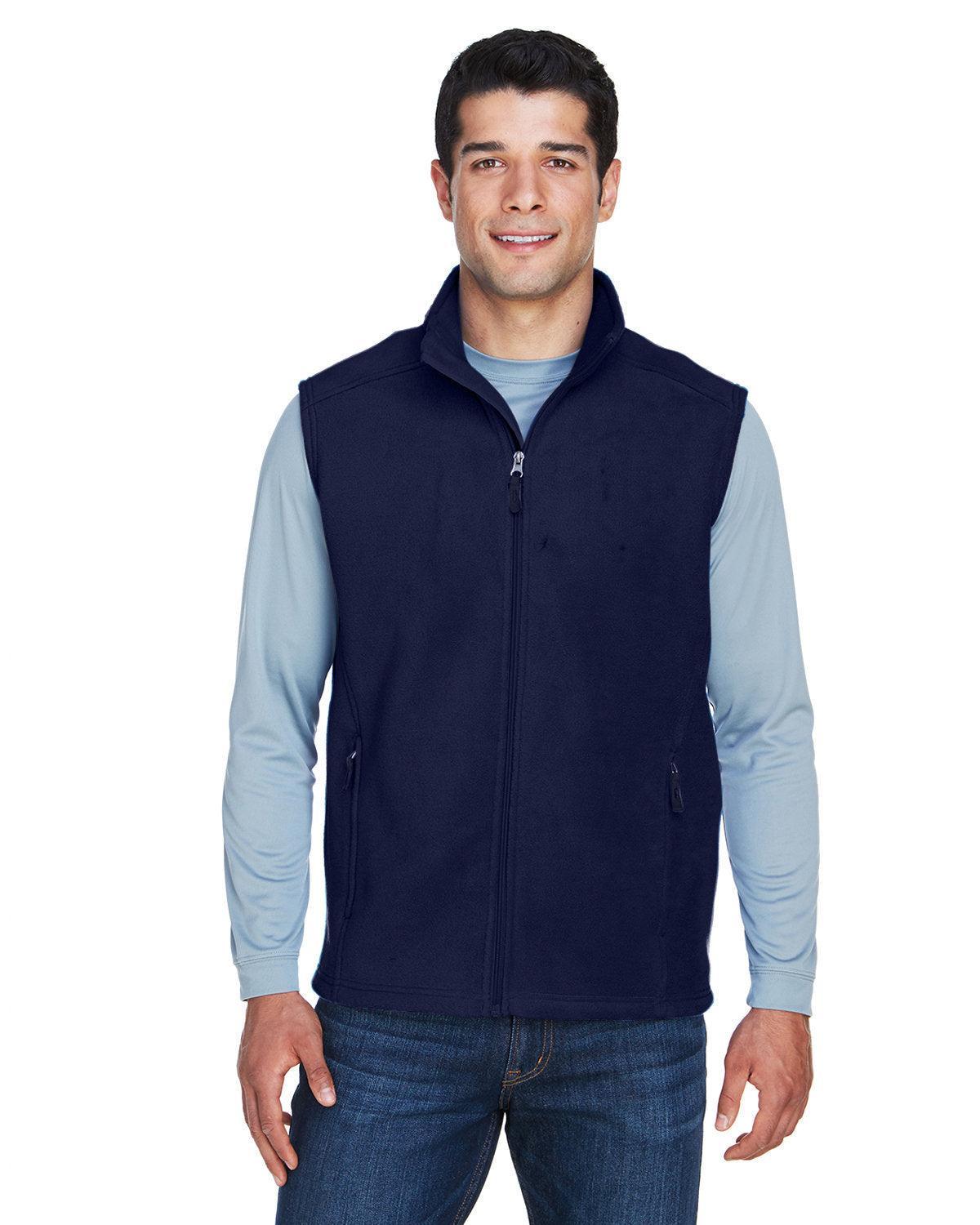Core 365 Journey Fleece Vest-Men's Layering-CORE365-Classic Navy-S-Thread Logic