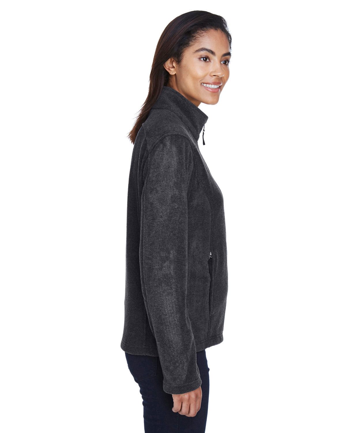 no-logo Core 365 Ladies Fleece Jacket-Ladies Jackets-CORE365-Thread Logic