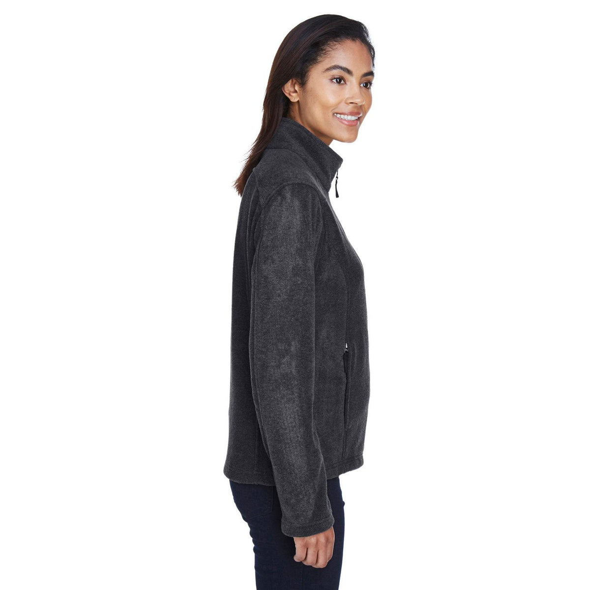 no-logo Core 365 Women's Fleece Jacket-Ladies Jackets-CORE365-Thread Logic
