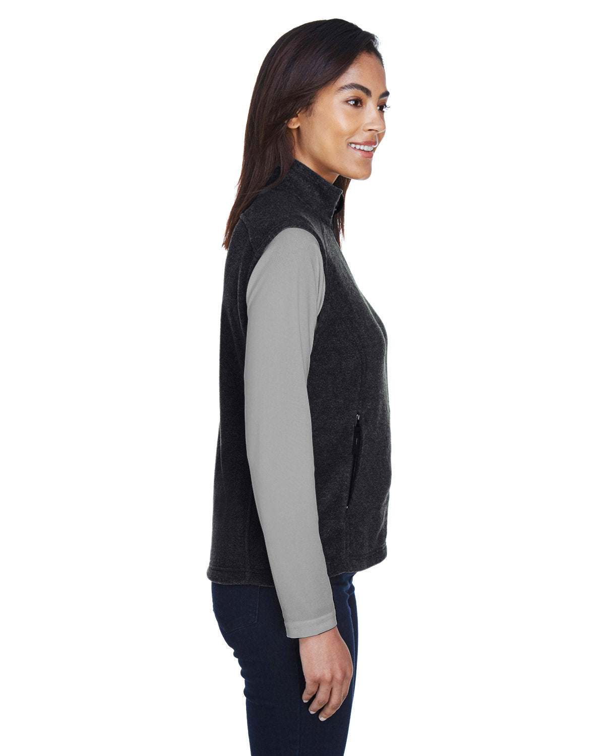 no-logo Core 365 Ladies Journey Fleece Vest-Ladies Layering-CORE365-Thread Logic