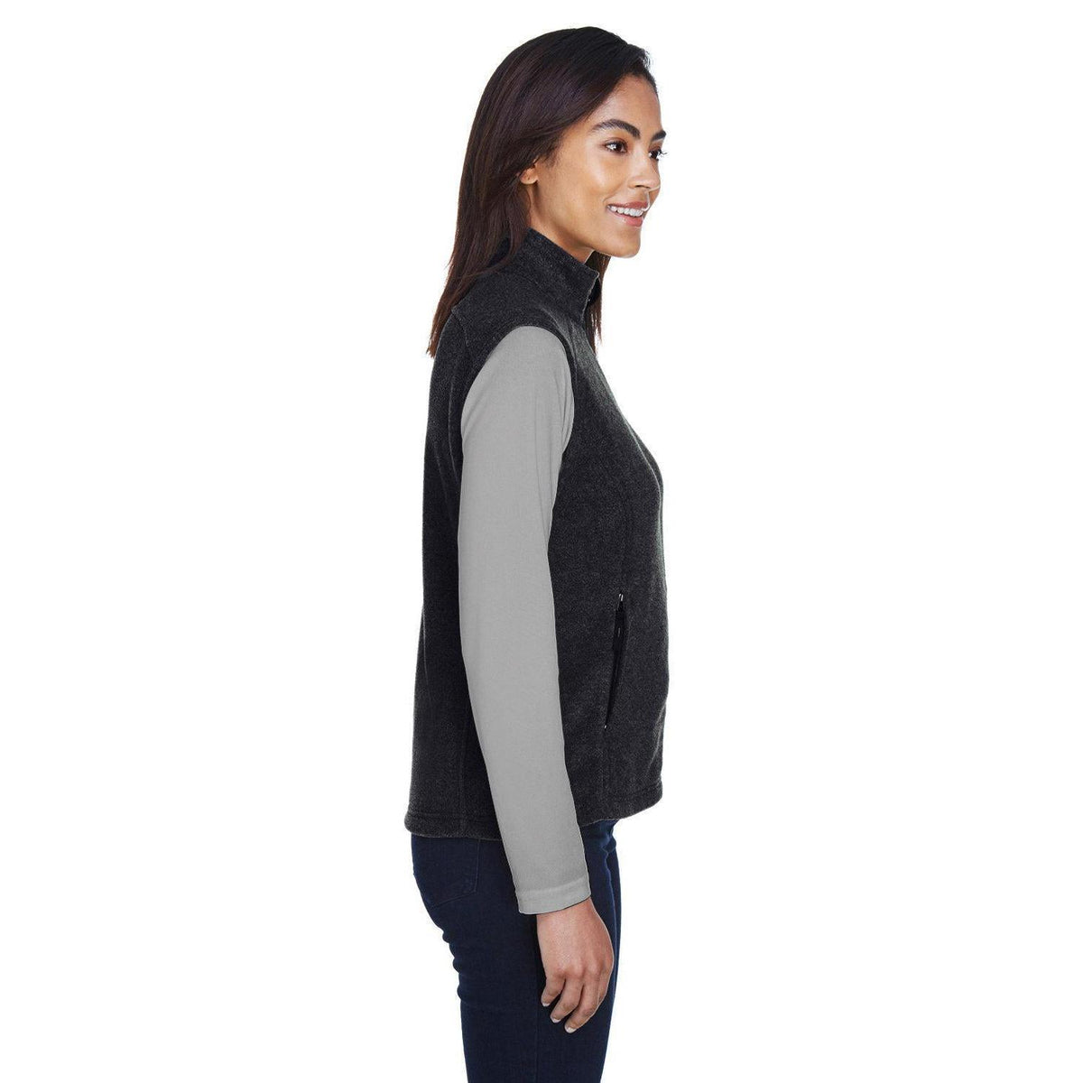 no-logo Core 365 Ladies Journey Fleece Vest-Ladies Layering-CORE365-Thread Logic