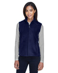  Core 365 Ladies Journey Fleece Vest-Ladies Layering-CORE365-Classic Navy-XS-Thread Logic