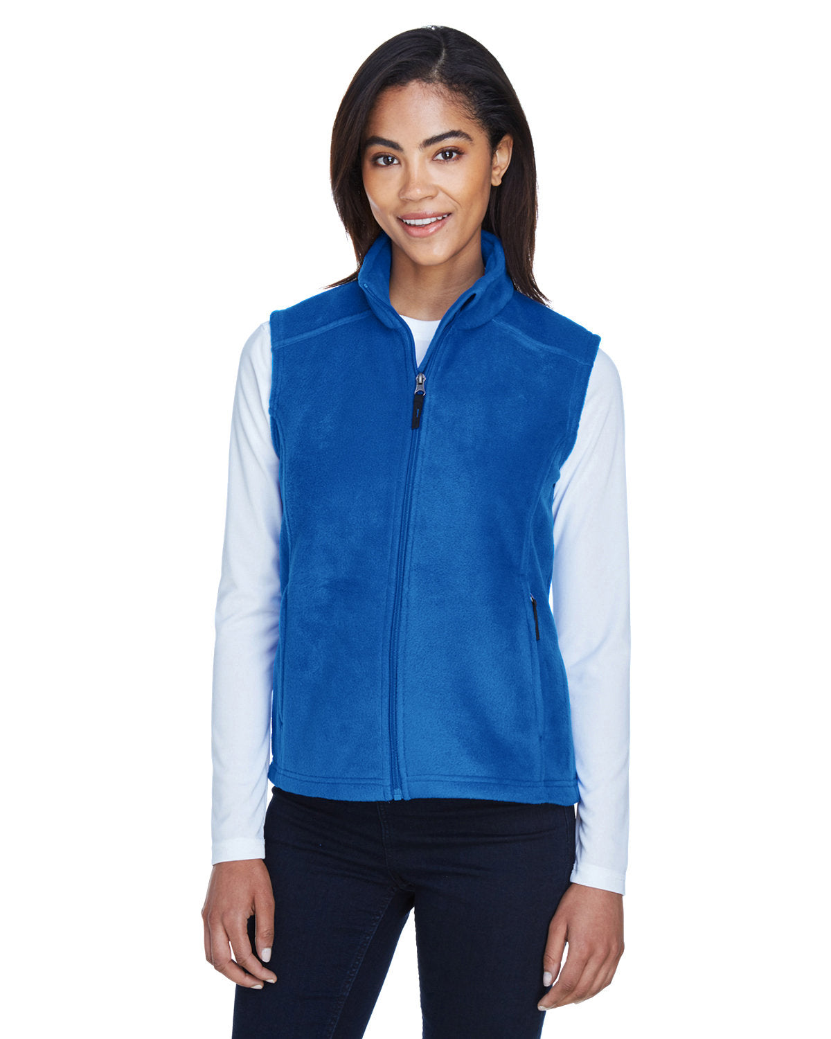 Core 365 Ladies Journey Fleece Vest-Ladies Layering-CORE365-True Royal-XS-Thread Logic