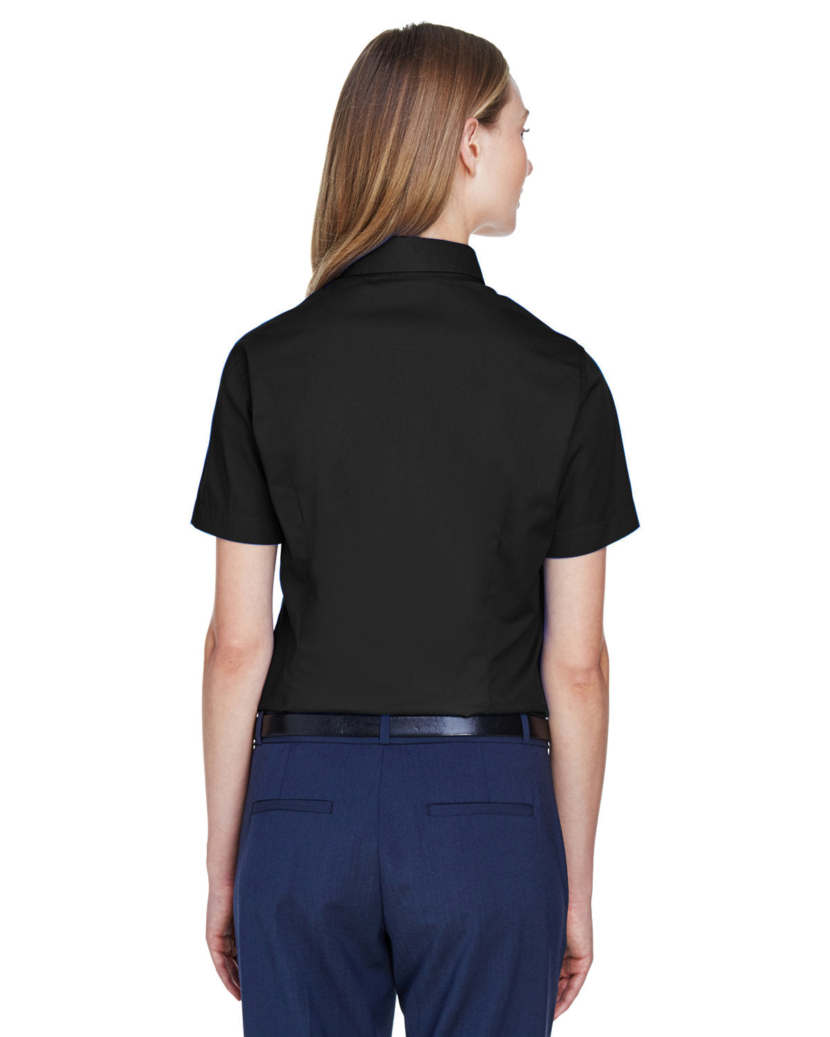 no-logo Core 365 Ladies Optimum Short-Sleeve Twill Shirt-Ladies Dress Shirts-CORE365-Thread Logic