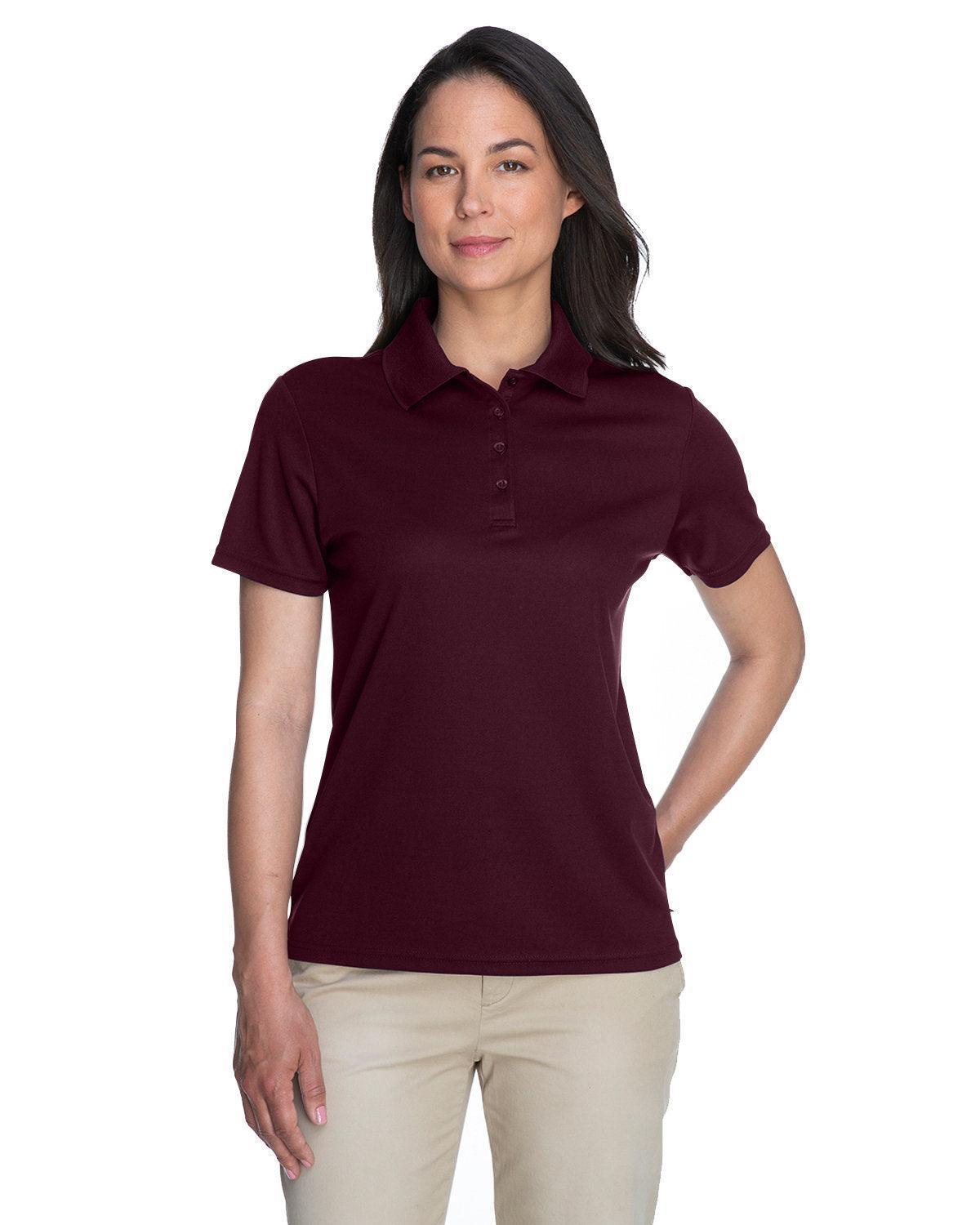 Core 365 Ladies Performance Pique Polo-Ladies Polos-CORE365-Burgundy-XS-Thread Logic