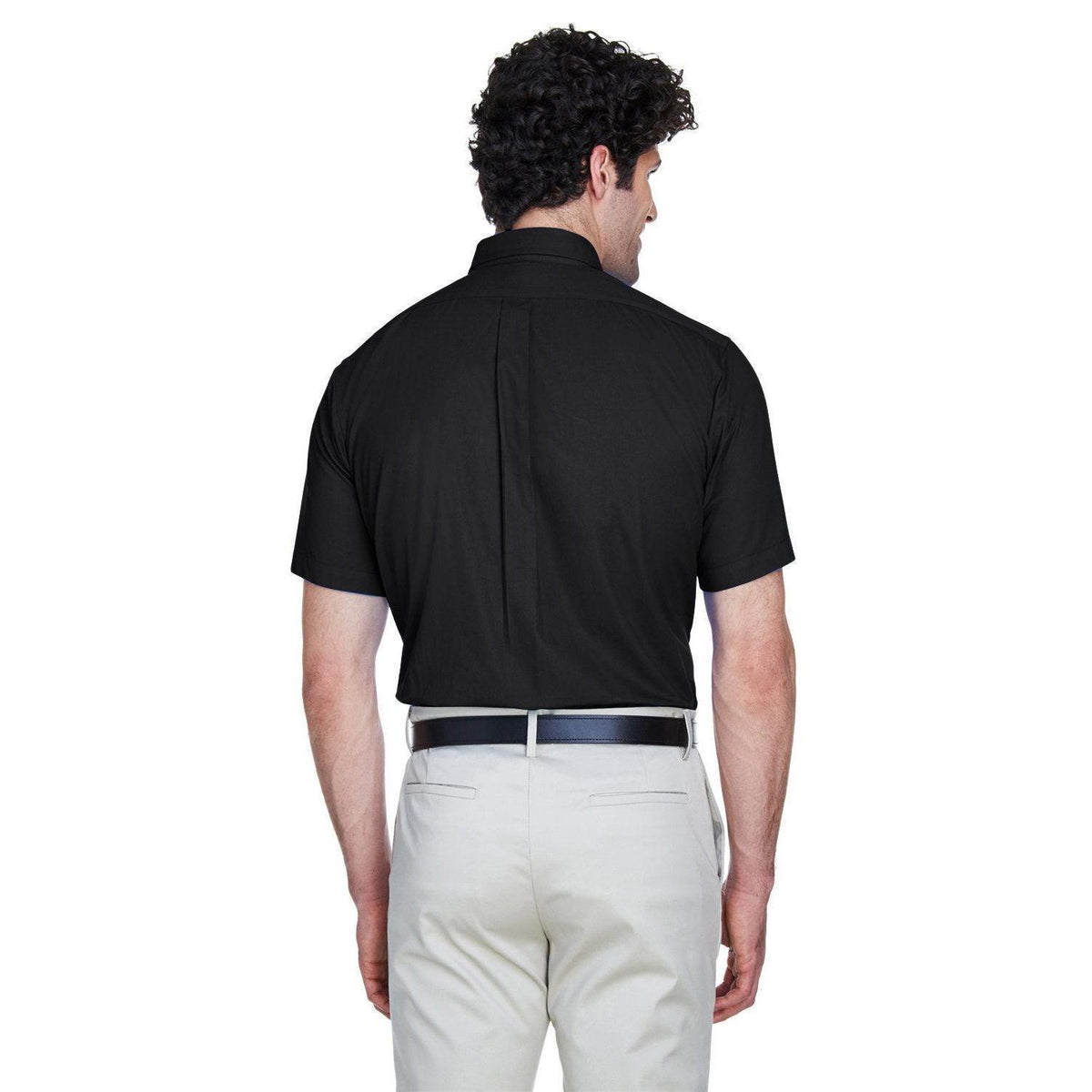 no-logo Core 365 Optimum Short-Sleeve Twill Shirt-Dress Shirts-CORE365-Thread Logic