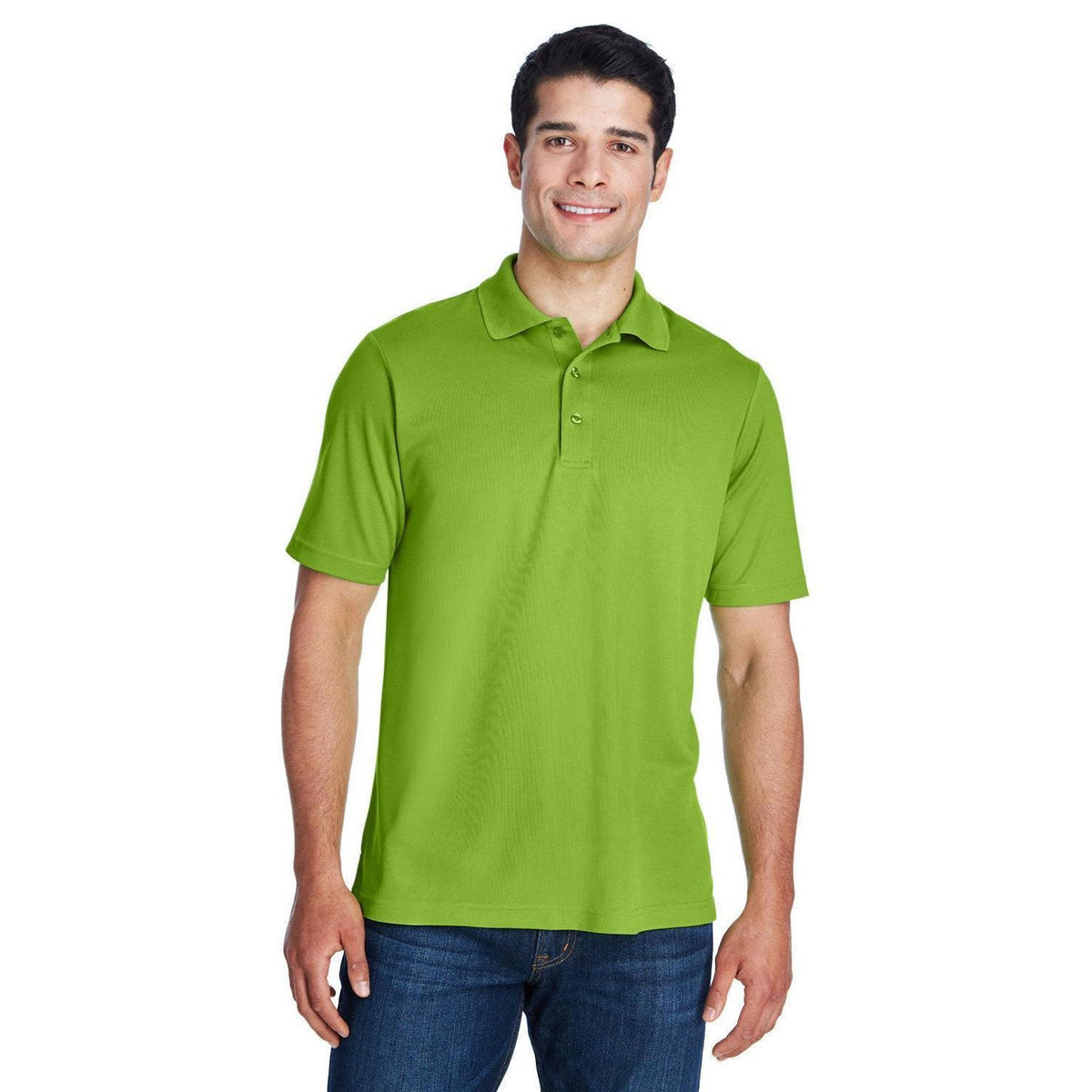 logo-left Core 365 Performance Pique Polo Shirt-Men's Polos-CORE365-Acid Green-S-Thread Logic