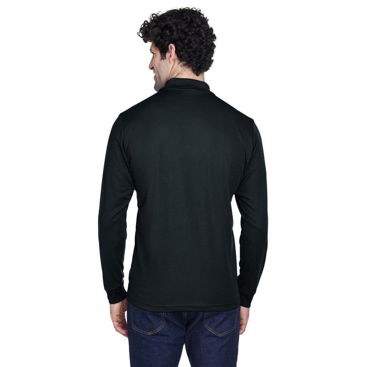 no-logo Core 365 Pinnacle Performance Long-Sleeve Pique Polo-Polos-CORE365-Thread Logic