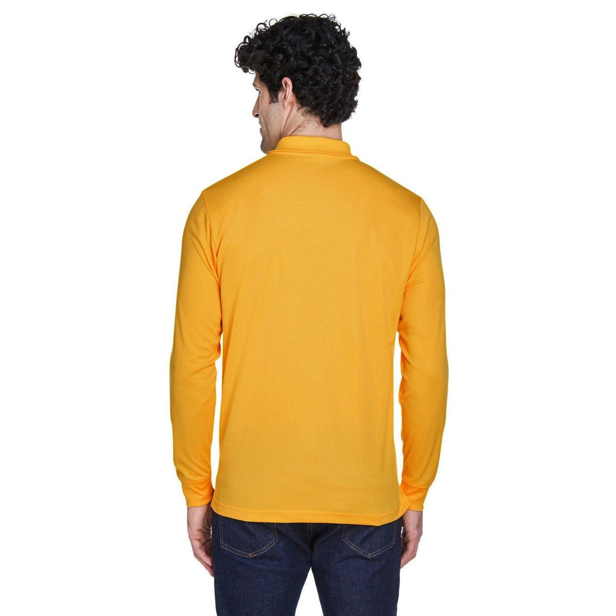 no-logo Core 365 Pinnacle Performance Long-Sleeve Pique Polo-Polos-CORE365-Thread Logic