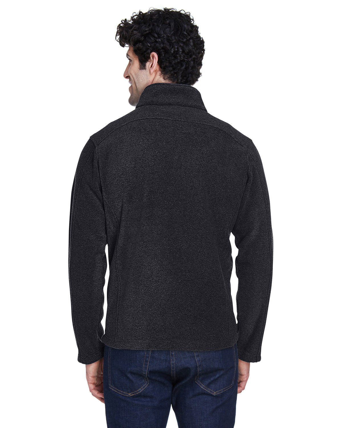 no-logo Core 365 Tall Fleece Jacket-Men's Jackets-CORE365-Thread Logic