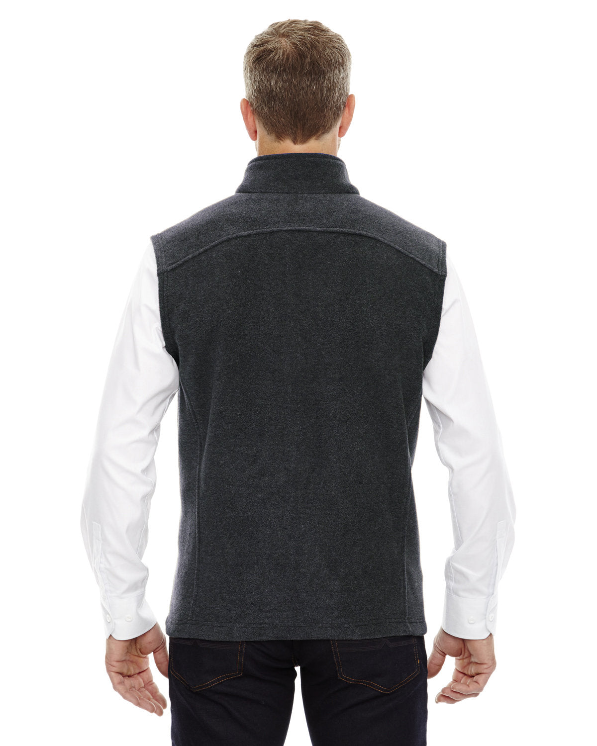 no-logo Core 365 Tall Journey Fleece Vest-Men's Layering-CORE365-Thread Logic