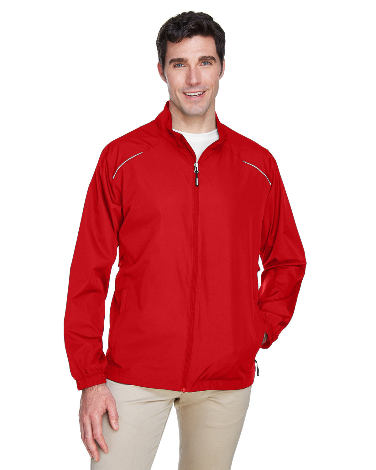 Core 365 Unlined Lightweight Jacket-Men's Jackets-CORE365-Classic Red-S-Thread Logic