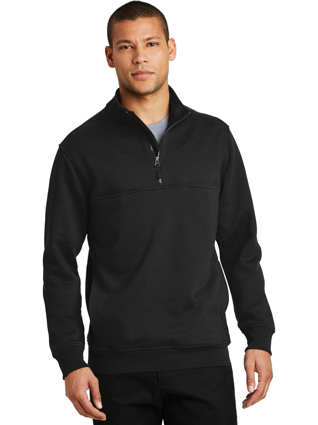 no-logo CornerStone 1/2-Zip Job Shirt-Regular-Cornerstone-Thread Logic