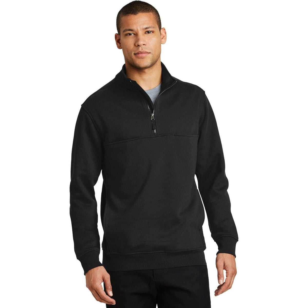 no-logo CornerStone 1/2-Zip Job Shirt-Regular-Cornerstone-Thread Logic