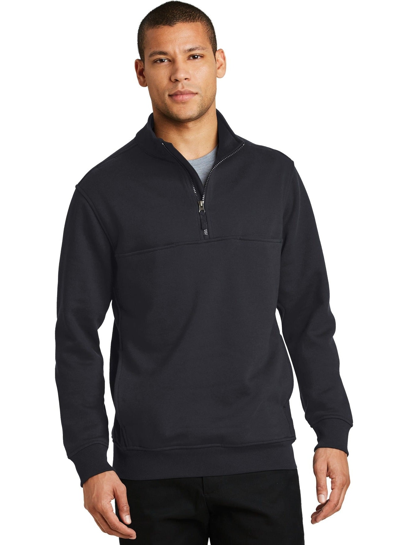 no-logo CornerStone 1/2-Zip Job Shirt-Regular-Cornerstone-Thread Logic