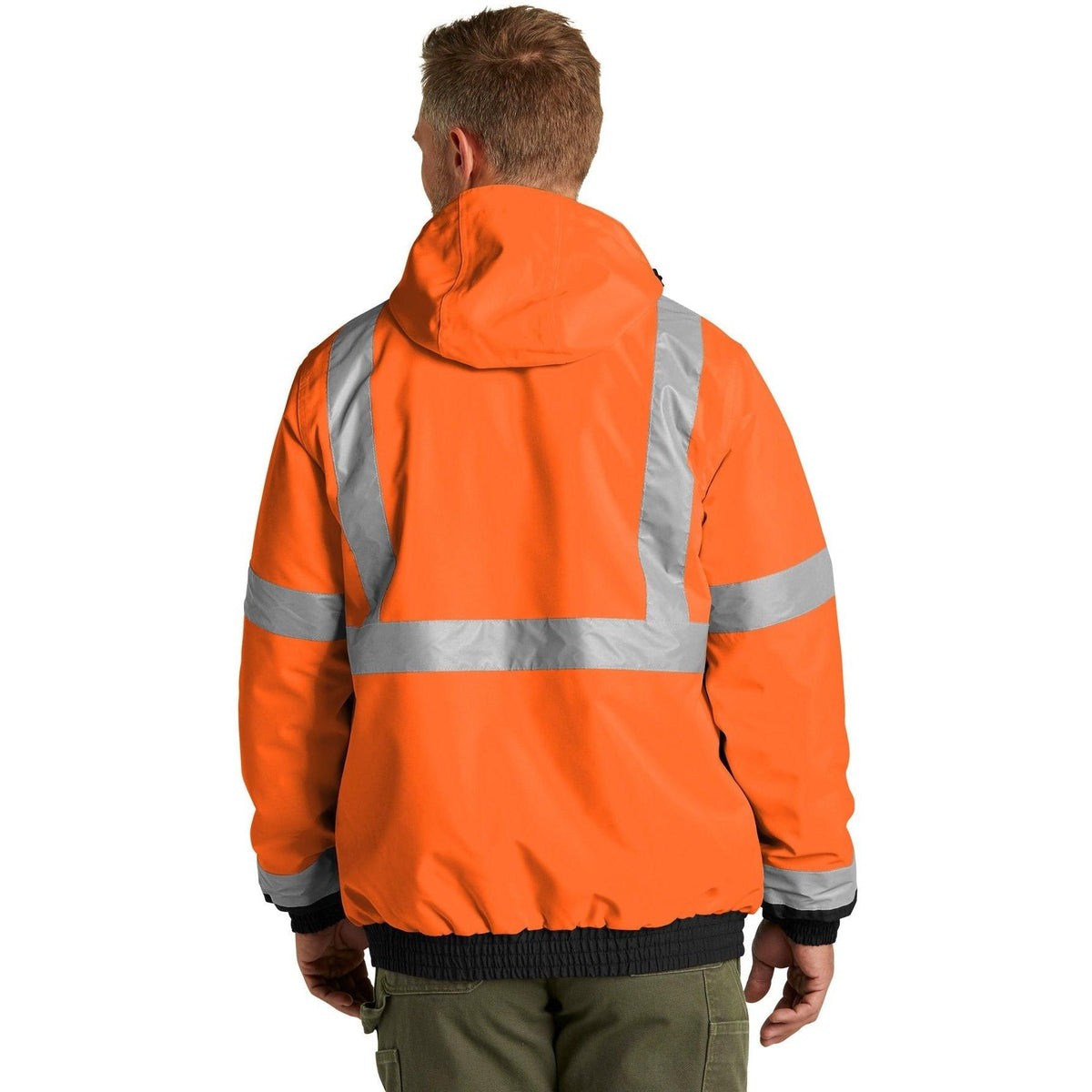 no-logo CornerStone ANSI 107 Class 3 Economy Waterproof Insulated Bomber Jacket-Regular-Cornerstone-Thread Logic