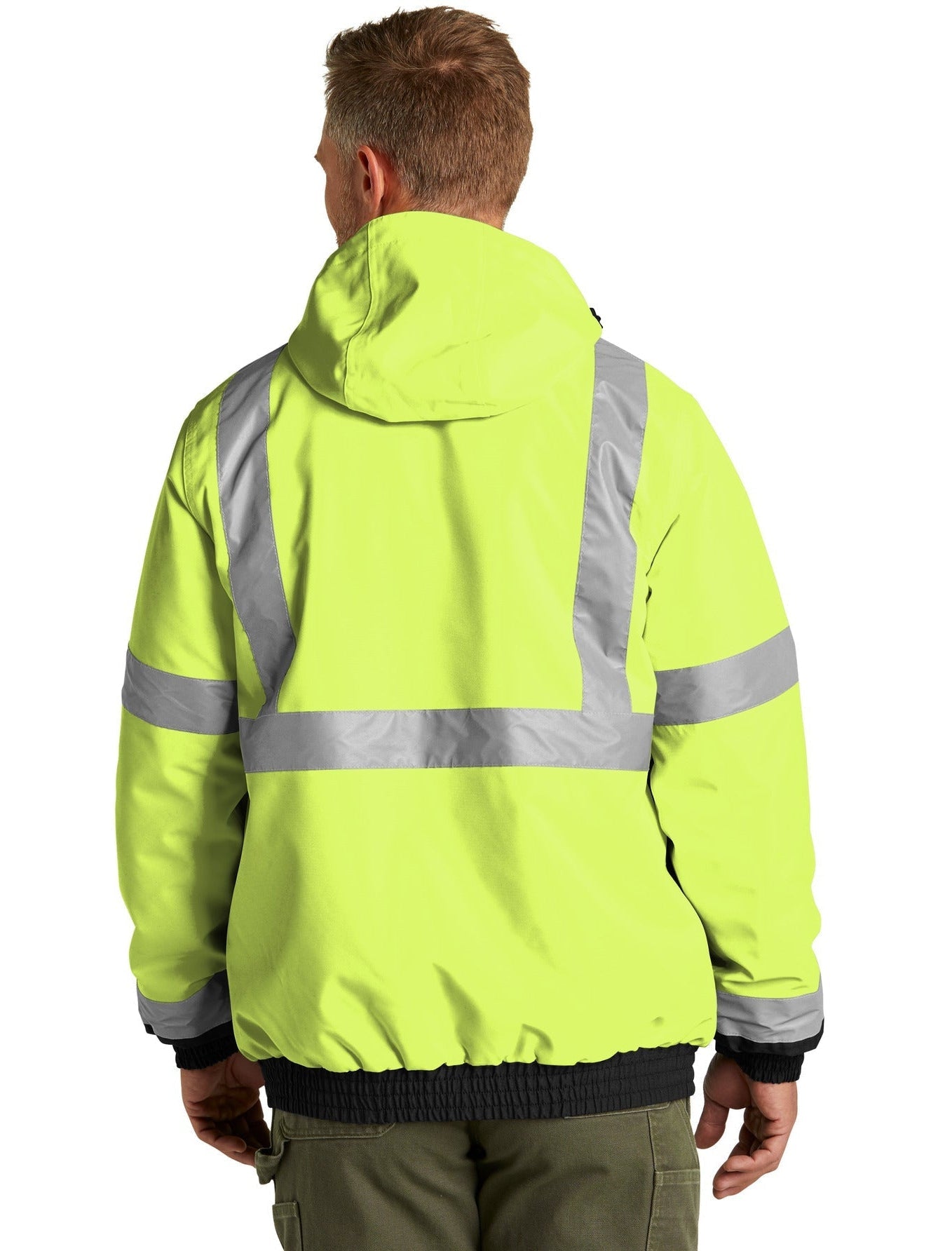 no-logo CornerStone ANSI 107 Class 3 Economy Waterproof Insulated Bomber Jacket-Regular-Cornerstone-Thread Logic