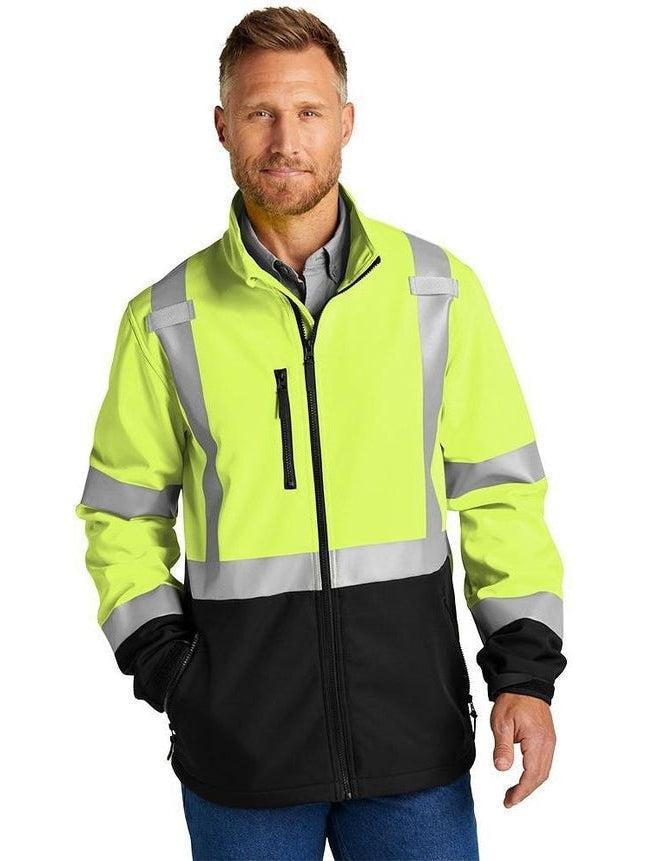 no-logo CornerStone ANSI 107 Class 3 Soft Shell Jacket-Regular-Cornerstone-Thread Logic