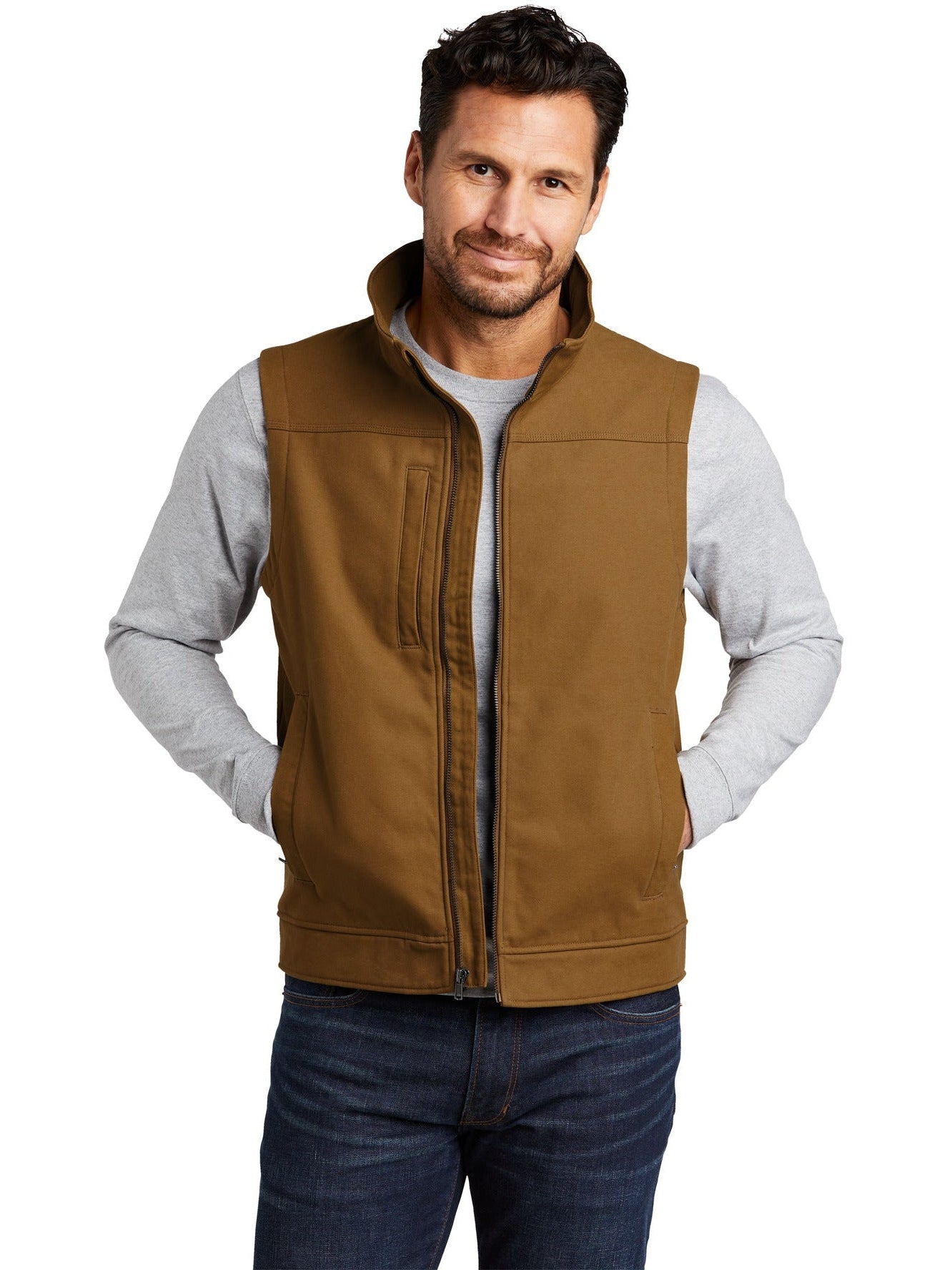 no-logo CornerStone Duck Bonded Soft Shell Vest-Regular-Cornerstone-Thread Logic