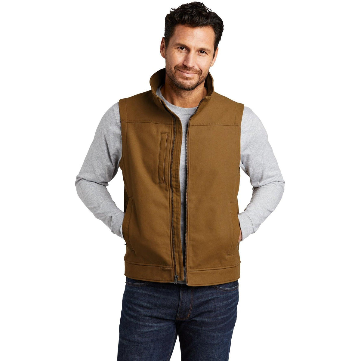 no-logo CornerStone Duck Bonded Soft Shell Vest-Regular-Cornerstone-Thread Logic