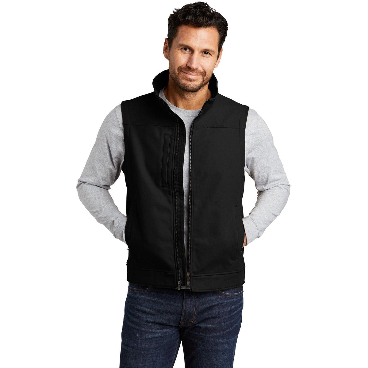 no-logo CornerStone Duck Bonded Soft Shell Vest-Regular-Cornerstone-Thread Logic