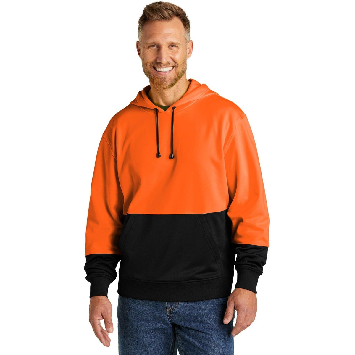 no-logo CornerStone Enhanced Visibility Fleece Pullover Hoodie-Regular-Cornerstone-Thread Logic