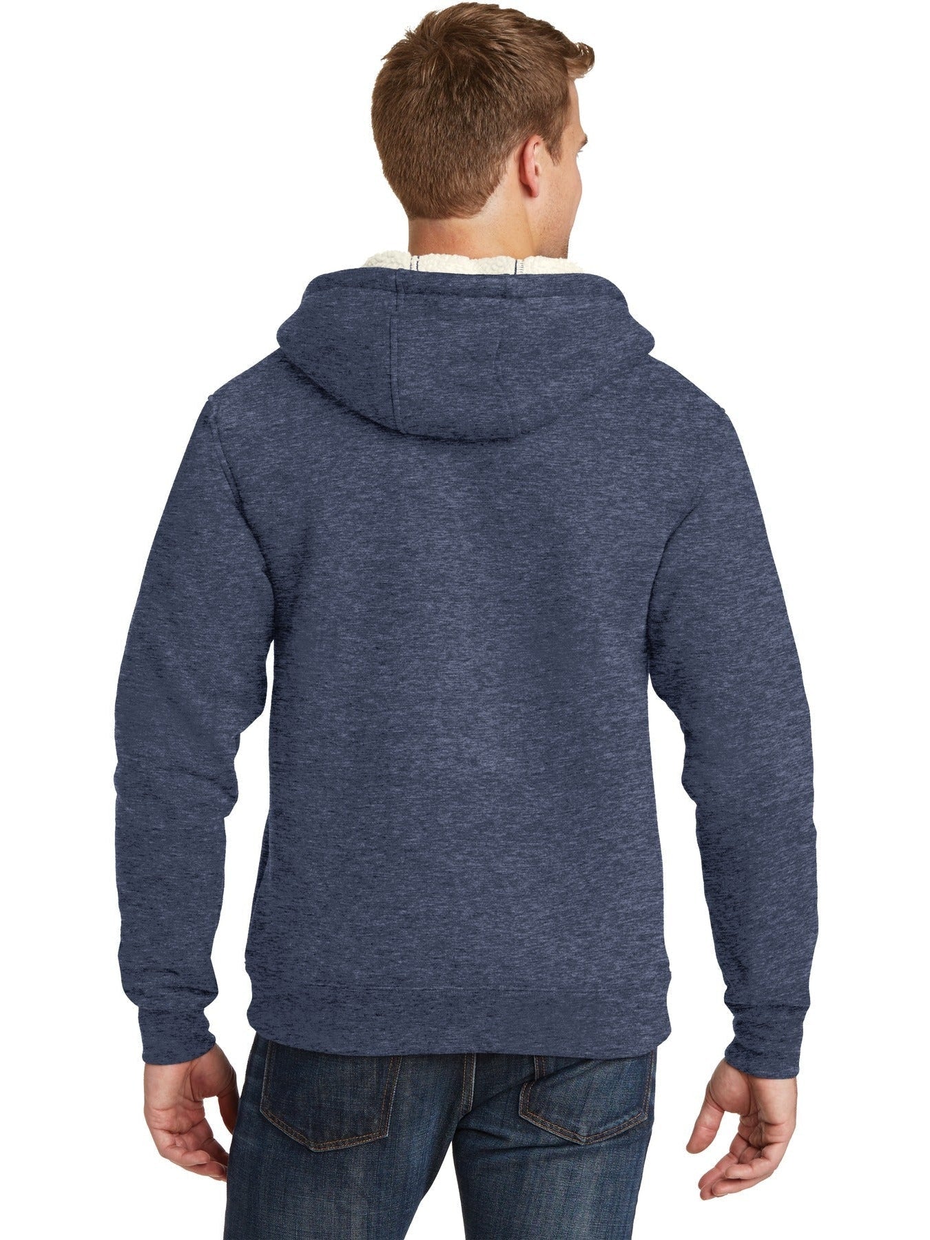 no-logo CornerStone Heavyweight Sherpa-Lined Hooded Fleece Jacket-Regular-Cornerstone-Thread Logic