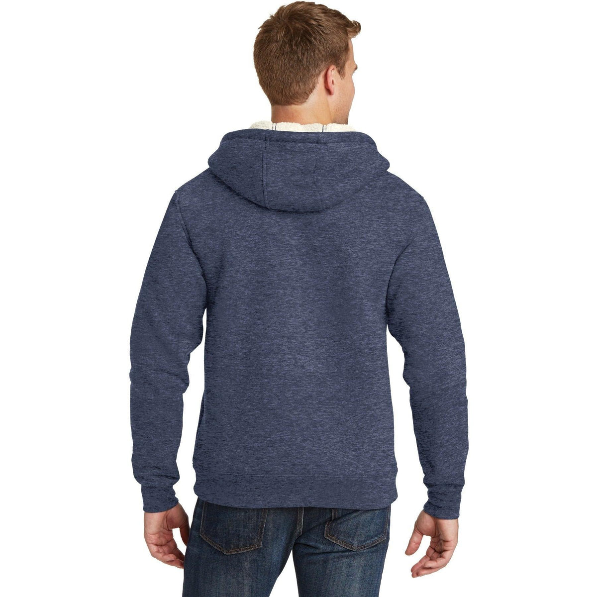 no-logo CornerStone Heavyweight Sherpa-Lined Hooded Fleece Jacket-Regular-Cornerstone-Thread Logic
