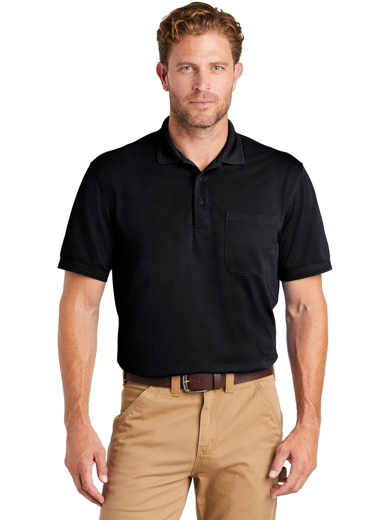 no-logo CornerStone Industrial Snag-Proof Pique Pocket Polo-Regular-Cornerstone-Thread Logic